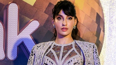 Nora Fatehi at the launch of the 10th season of Jhalak Dikhhla Jaa. (PTI) Nora Fatehi at the launch of the 10th season of Jhalak Dikhhla Jaa. (PTI)