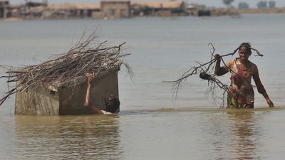 Planes carrying fresh supplies are surging across a humanitarian air bridge to flood-ravaged Pakistan as the death toll surged past 1,200. (AP) Planes carrying fresh supplies are surging across a humanitarian air bridge to flood-ravaged Pakistan as the death toll surged past 1,200. (AP)