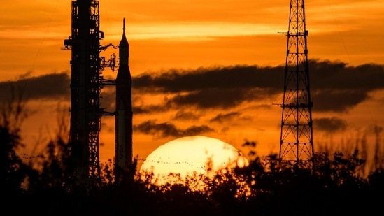 The Artemis mission is hailed as the first step in the next era of human exploration on the moon.(NASA) The Artemis mission is hailed as the first step in the next era of human exploration on the moon.(NASA)