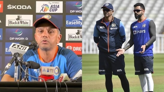 -Rahul Dravid with Virat Kohli