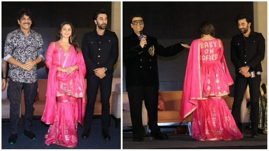 Alia Bhatt at Brahmastra event in Hyderabad. (Varinder Chawla)