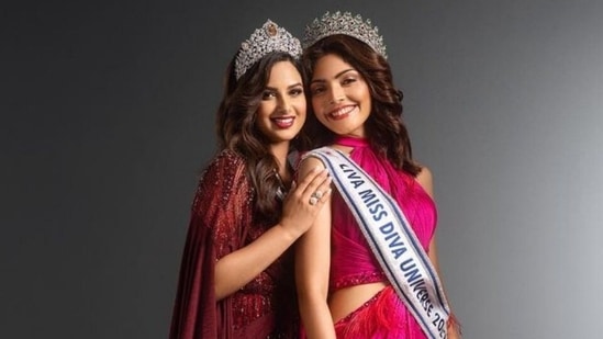 Harnaaz Sandhu and Divita Rai's new pics has fans mesmerised, call Miss Universe and Miss Diva 2022 'Our Queens'&nbsp;(Instagram)