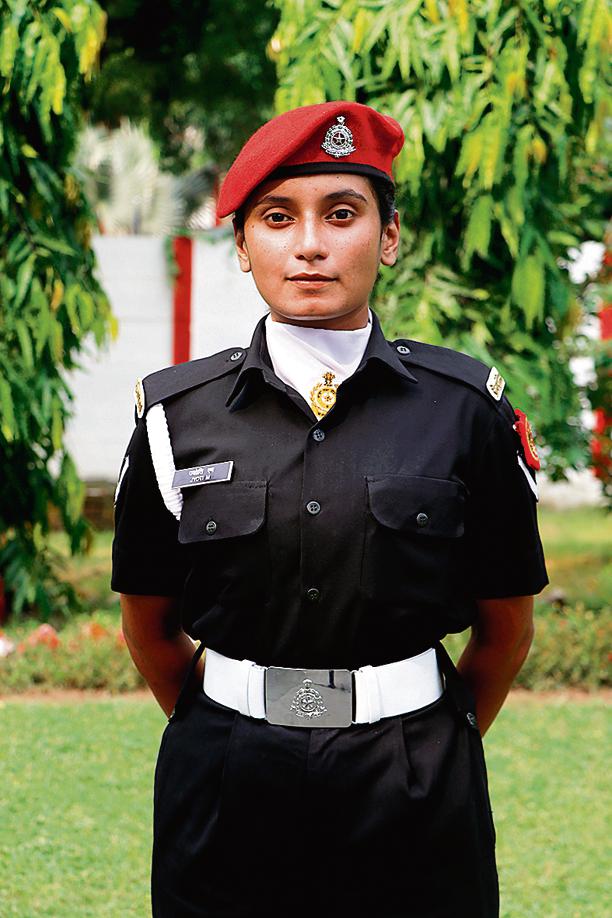 Lance Naik Jyoti M Hanchinmani started her journey at the National Cadet Corps (NCC). (Photo: Dhruv Sethi/ HT) Lance Naik Jyoti M Hanchinmani started her journey at the National Cadet Corps (NCC). (Photo: Dhruv Sethi/ HT)