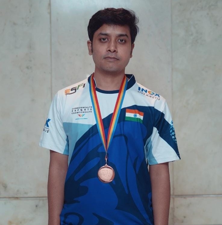 The captain of India’s DOTA 2 (Defence of the Ancients) team, Moin Ejaz, who returned with bronze after a historic win against New Zealand at the Commonwealth Esports Championship 2022.