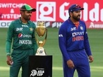 Babar Azam (L) and Rohit Sharma