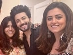 Ekta Kapoor hosted a star-studded gathering at her house during the ongoing Ganpati festival. She was joined by Kundali Bhagya actor and now Jhalak Dikhhla Jaa participant Dheeraj Dhoopar and actor Ridhi Dogra at her residence on Saturday. 