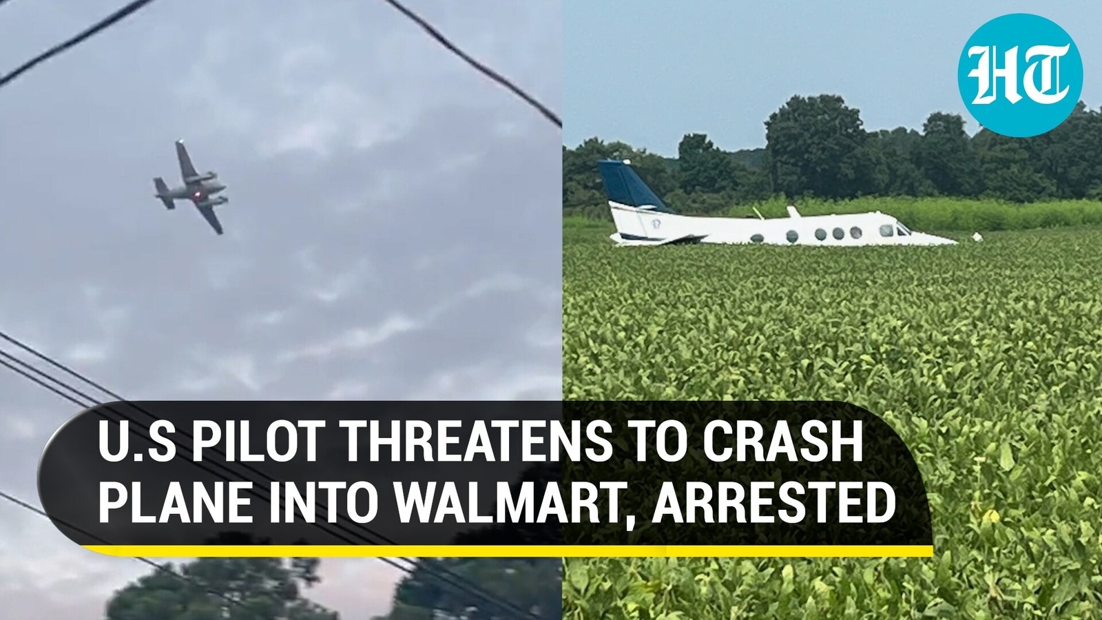 Pilot threatening to crash into Tupelo Walmart charged