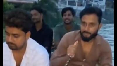 After non-veg boat party video, police step up patrolling in Sangam area (ht) After non-veg boat party video, police step up patrolling in Sangam area (ht)