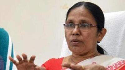 A report claimed that KK Shailaja was zeroed in for the 64th Magsaysay award for her commitment and service towards ensuring an accessible public health system and effectively leading from the front to manage the Nipah and Covid-19 outbreaks in the Kerala. (PTI File Photo) A report claimed that KK Shailaja was zeroed in for the 64th Magsaysay award for her commitment and service towards ensuring an accessible public health system and effectively leading from the front to manage the Nipah and Covid-19 outbreaks in the Kerala. (PTI File Photo)