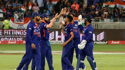 India were ahead of the first half of the Pakistan chase.&nbsp; (REUTERS)