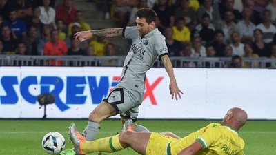 Lionel Messi in action for PSG vs Nantes. (AFP) Lionel Messi in action for PSG vs Nantes. (AFP)