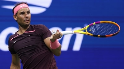 Rafael Nadal of Spain reacts against Richard Gasquet of France during their Men's Singles Third Round match on Day Six of the 2022 US Open Rafael Nadal of Spain reacts against Richard Gasquet of France during their Men's Singles Third Round match on Day Six of the 2022 US Open