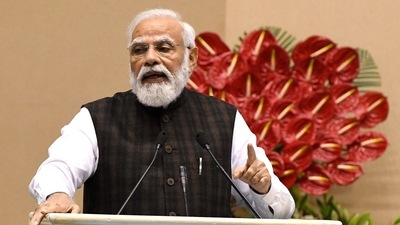 "The double engine governments are not only leading Karnataka but also India." said PM Modi. (ANI File Photo) "The double engine governments are not only leading Karnataka but also India." said PM Modi. (ANI File Photo)