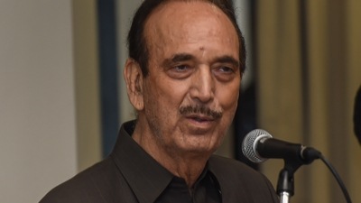 Ghulam Nabi Azad took a swipe at Congress leader Jairam Ramesh's earlier comment on him that ‘GNA’s DNA has been modi-fied'. (PTI) Ghulam Nabi Azad took a swipe at Congress leader Jairam Ramesh's earlier comment on him that ‘GNA’s DNA has been modi-fied'. (PTI)
