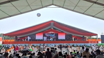 Congress ‘Menhgai par Halla Bol’ rally in Delhi's Ramlila Maidan Congress ‘Menhgai par Halla Bol’ rally in Delhi's Ramlila Maidan