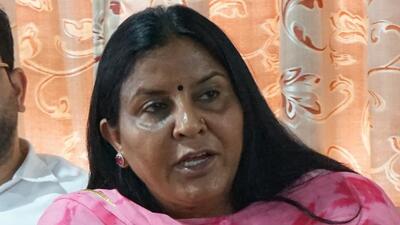 Rajya Sabha MP and BJP Mahila Morcha national general secretary Indu Goswami addressing a press conference at Dharamshala on Sunday. She said when you raise the Bilkis Bano case, you should also remember the Shah Bano case and what the Congress government had done at that time and, also, that Centre’s various schemes are aimed at empowering women. (HT Photo) Rajya Sabha MP and BJP Mahila Morcha national general secretary Indu Goswami addressing a press conference at Dharamshala on Sunday. She said when you raise the Bilkis Bano case, you should also remember the Shah Bano case and what the Congress government had done at that time and, also, that Centre’s various schemes are aimed at empowering women. (HT Photo)