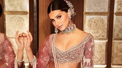 Tara Sutaria's gorgeous lehenga set for new photoshoot is a fall wedding must-have for every bridesmaid (Instagram) Tara Sutaria's gorgeous lehenga set for new photoshoot is a fall wedding must-have for every bridesmaid (Instagram)
