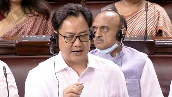 Union Minister for Law and Justice Kiren Rijiju. (ANI)