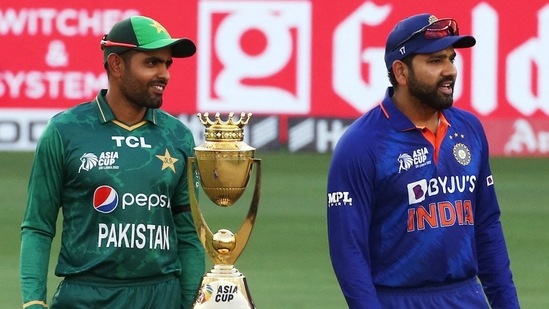 Babar Azam (L) and Rohit Sharma(REUTERS)