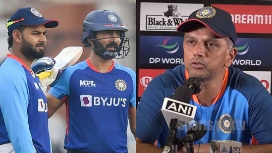 Rishabh Pant and Dinesh Karthik; Rahul Dravid Rishabh Pant and Dinesh Karthik; Rahul Dravid