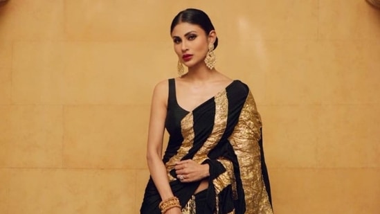 As the release date of the much-anticipated film Brahmastra draws near, the star cast of the film is leaving no stone unturned to promote the movie with full enthusiasm. Mouni Roy, who plays an antagonist in the film, is also travelling across the country to attend various events with her co-stars Alia Bhatt and Ranbir Kapoor. And her sartorial choices have been nothing less than breathtaking.(Instagram)