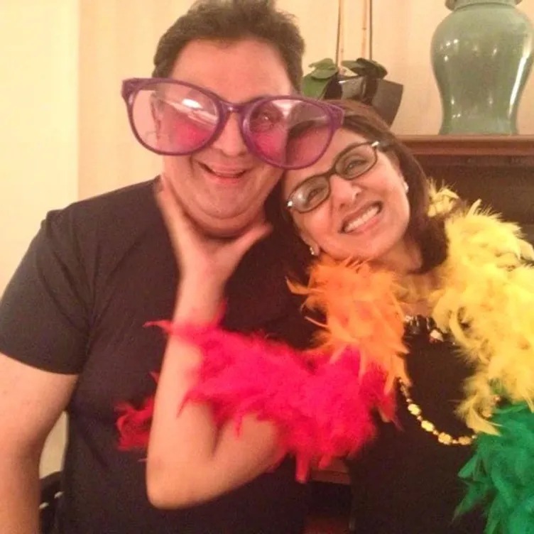 Neetu Kapoor shared a goofy photo with Rishi Kapoor on the late actor's birthday. Neetu Kapoor shared a goofy photo with Rishi Kapoor on the late actor's birthday.