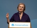 British lawmaker Liz Truss speaks after winning the Conservative Party leadership contest at the Queen Elizabeth II Centre in London on Monday. British lawmaker Liz Truss speaks after winning the Conservative Party leadership contest at the Queen Elizabeth II Centre in London on Monday. 