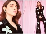 Tamannaah Bhatia dropped the trailer of her film Babli Bouncer today, September 5. She has kickstarted with the promotions of the film and for a recent event, the actor donned a comfy yet stylish floral velvet co-ord set.