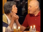 The grandparents who met in 7th grade on their 80th birthday. (TikTok/@sydneygbrown) The grandparents who met in 7th grade on their 80th birthday. (TikTok/@sydneygbrown)