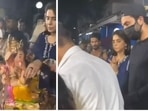 Ranbir Kapoor and Neetu Kapoor at Ganpati visarjan. Ranbir Kapoor and Neetu Kapoor at Ganpati visarjan.