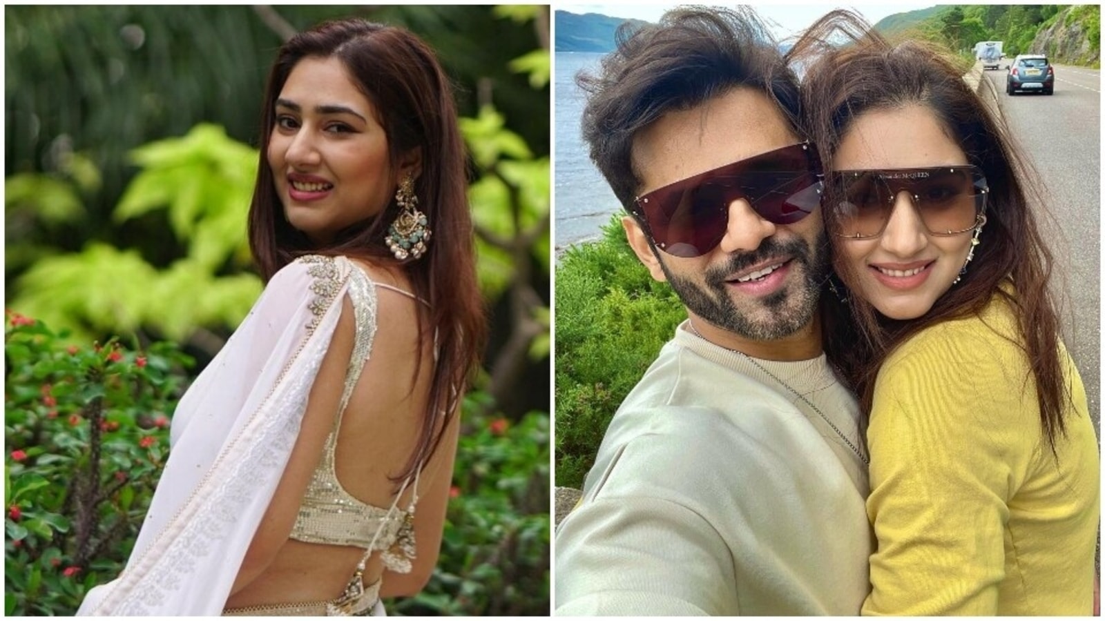 Disha Parmars Magical Look In White Saree And Backless Blouse Leaves Rahul Vaidya Stunned Don