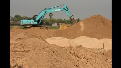 Sand mining underway. (Pic is for representation) Sand mining underway. (Pic is for representation)