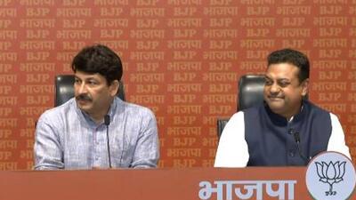 The BJP played the sting video at a press conference at the party’s national headquarters in Delhi on Monday. (Video grab/Twitter/BJP4India) The BJP played the sting video at a press conference at the party’s national headquarters in Delhi on Monday. (Video grab/Twitter/BJP4India)