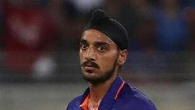 Arshdeep Singh has been brutally trolled on social media for dropping a catch in the India-Pakistan match in Dubai. Pakistan won the Super 4 Asia Cup encounter by five wickets. (HT PHOTO) Arshdeep Singh has been brutally trolled on social media for dropping a catch in the India-Pakistan match in Dubai. Pakistan won the Super 4 Asia Cup encounter by five wickets. (HT PHOTO)
