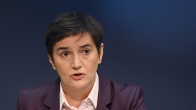 Ana Brnabić is a Serbian politician serving as the prime minister of Serbia since 2017. She is the first woman and first openly gay person to hold the office. (REUTERS)