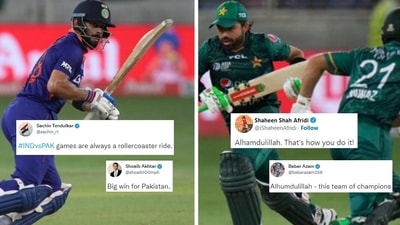 Here's how the cricket fraternity reacted to Pakistan's win over India (Twitter/@SachinTendulkar) Here's how the cricket fraternity reacted to Pakistan's win over India (Twitter/@SachinTendulkar)