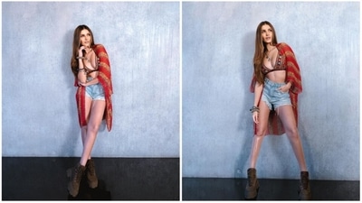 Tara Sutaia often leaves the fashion god's jaws on the floor with her incredible style sense. From traditional wears to fancy red-carpet fits, the actor can pull off anything she dons effortlessly. In her recent Instagram post, the actor can be seen taking boho-chic fashion to a whole new level. (Instagram/@tarasutaria) Tara Sutaia often leaves the fashion god's jaws on the floor with her incredible style sense. From traditional wears to fancy red-carpet fits, the actor can pull off anything she dons effortlessly. In her recent Instagram post, the actor can be seen taking boho-chic fashion to a whole new level. (Instagram/@tarasutaria)