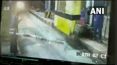 A videograb of CCTV footage of the incident. A videograb of CCTV footage of the incident. 