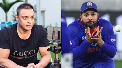 Shoaib Akhtar has raised a couple of points about India's performance against Pakistan on Sunday evening (Getty Images)