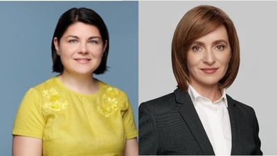 Prime Minister and the President of Republic of Moldova Natalia Gavrilița and Maia Sandu. The latter is also the first woman president of her country and has previously also served as the prime minister. (Twitter) Prime Minister and the President of Republic of Moldova Natalia Gavrilița and Maia Sandu. The latter is also the first woman president of her country and has previously also served as the prime minister. (Twitter)