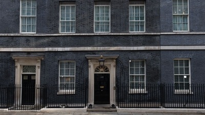 Number 10 Downing Street on the day of the announcement of the new leader of the ruling Conservative Party in London, UK, on Monday. (Bloomberg) Number 10 Downing Street on the day of the announcement of the new leader of the ruling Conservative Party in London, UK, on Monday. (Bloomberg)
