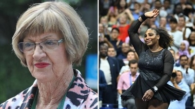 Australia tennis legend Margaret Court and Serena Williams Australia tennis legend Margaret Court and Serena Williams