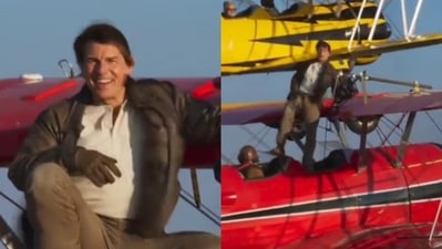 Tom Cruise in leaked promo video from Mission impossible 7. Tom Cruise in leaked promo video from Mission impossible 7.