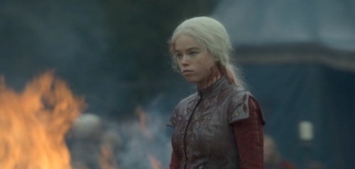 Milly Alcock in a still from House of the Dragon episode 3.