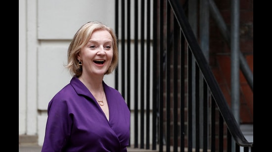 Liz Truss leaves the Conservative Party headquarters, after being announced as Britain's next Prime Minister, in London, Britain on September 5. (REUTERS)