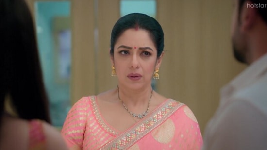 Rupali Ganguly in a still image from the latest episode of Anupamaa.