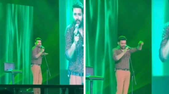 Kapil Sharma during his Melbourne show. 