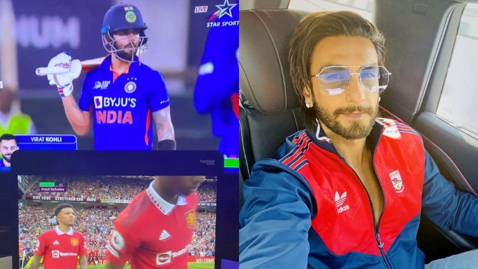 Ranveer Singh shared a post on how he watched the two big games together. Ranveer Singh shared a post on how he watched the two big games together.