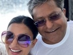 Lalit Modi announced his relationship with Sushmita Sen in July.(Twitter) Lalit Modi announced his relationship with Sushmita Sen in July.(Twitter)