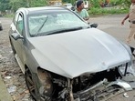 Wreackage of the Mercedes car in which businessman and former Tata Sons chairman Cyrus Mistry was travelling when it met with an accident in Palghar, Sunday on September 4, 2022. Mistry, 54, died in the accident. (PTI) Wreackage of the Mercedes car in which businessman and former Tata Sons chairman Cyrus Mistry was travelling when it met with an accident in Palghar, Sunday on September 4, 2022. Mistry, 54, died in the accident. (PTI)